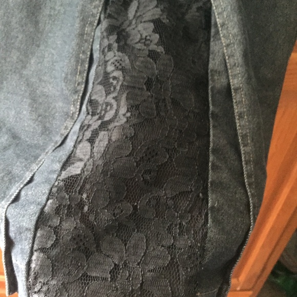 H&M Hennes' denim and lace skirt - Picture 3 of 3